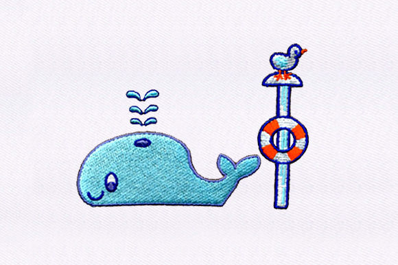 Baby Blue Whale: A Smart Seasonal Embroidery Design for Holiday Products