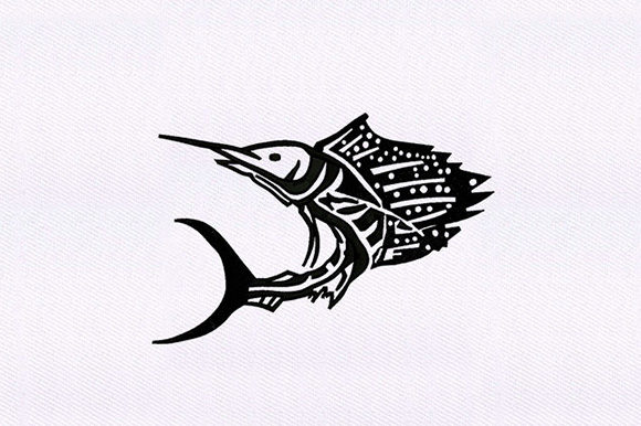 Black Bony Fish Design – Real Talk for Embroidery Pros