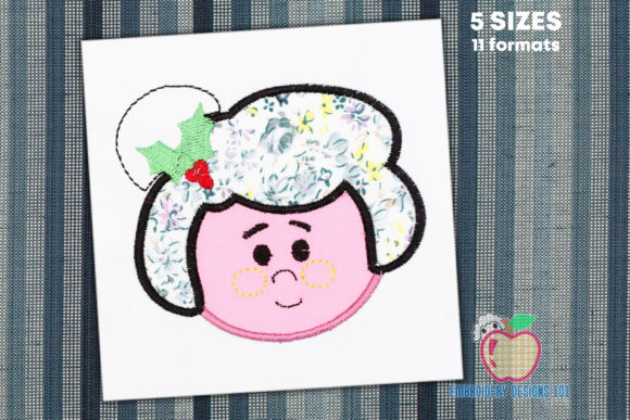 Mrs. Claus Head Applique Review for Holiday Collections