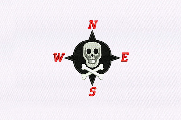 Pirate Compass: A Business-Ready Machine Embroidery Design