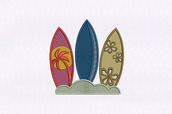 Surfing Boards Design – A Seasonal Review from an Embroidery Designer